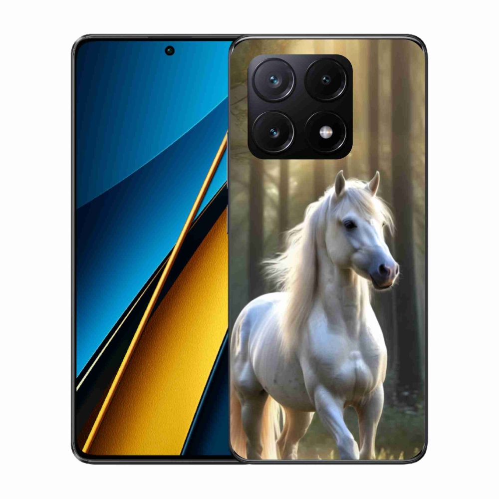 Gélový kryt mmCase na Xiaomi Poco X6 Pro 5G - biely kôň 3
