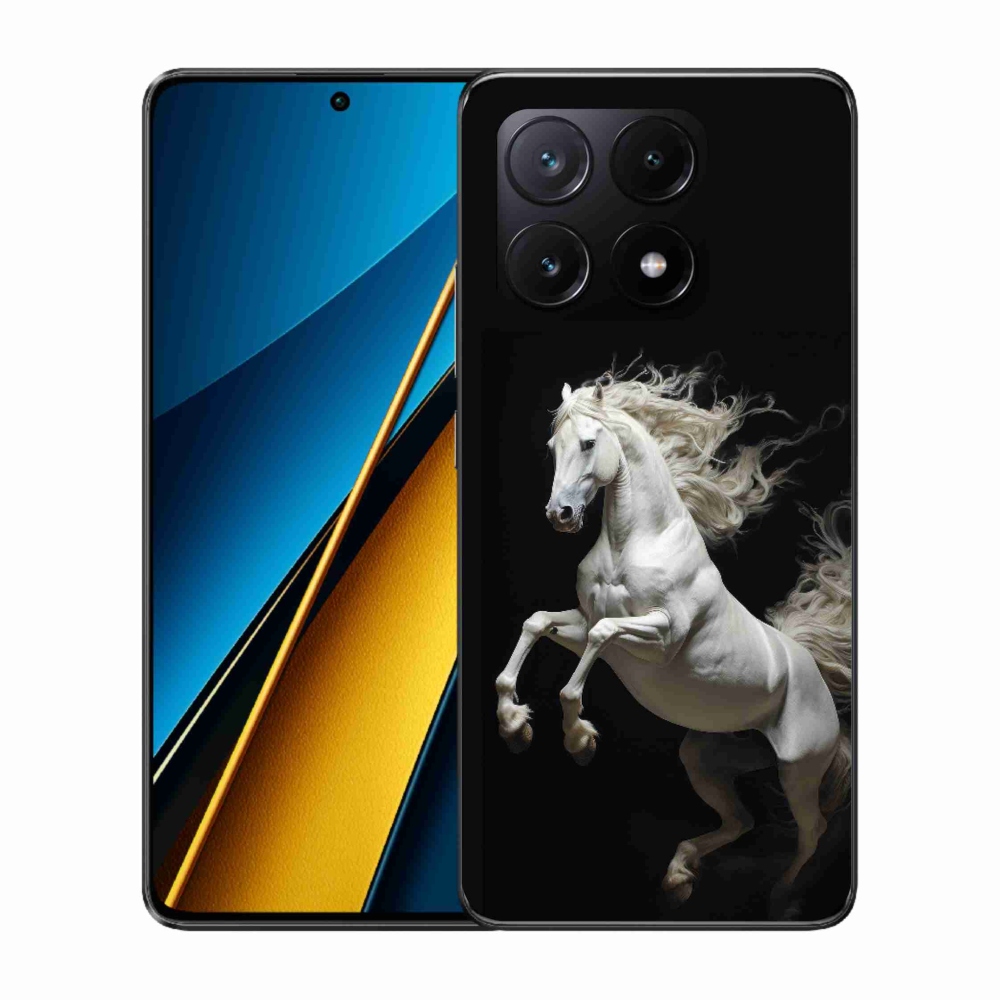 Gélový kryt mmCase na Xiaomi Poco X6 Pro 5G - biely kôň 4