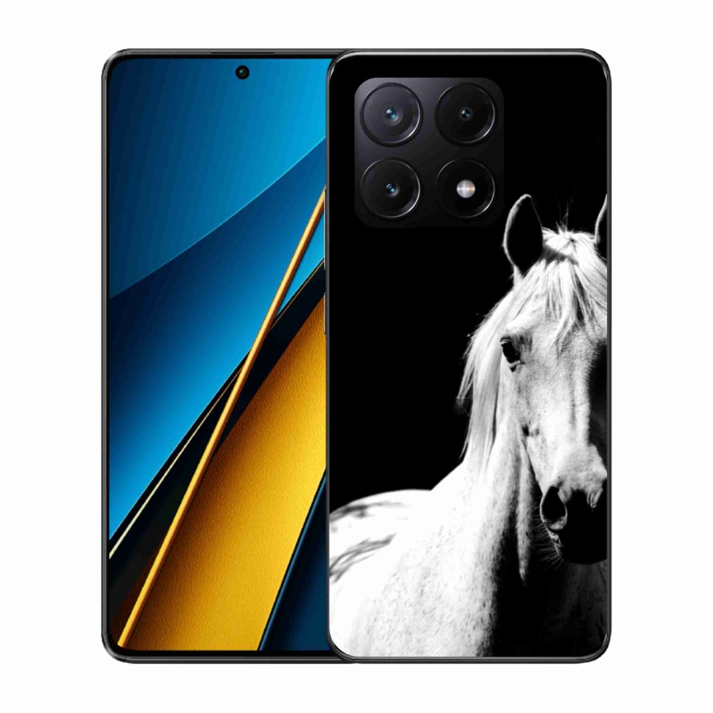 Gélový kryt mmCase na Xiaomi Poco X6 Pro 5G - biely kôň 5