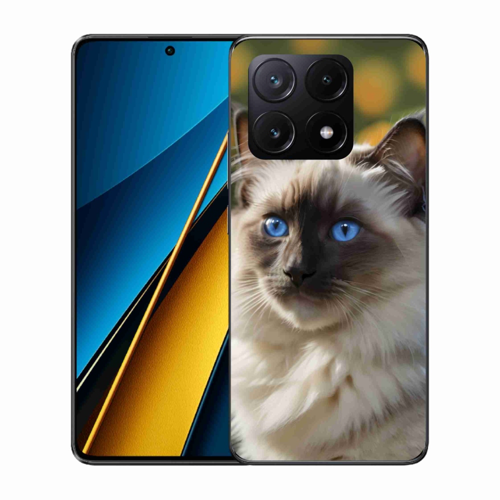 Gélový kryt mmCase na Xiaomi Poco X6 Pro 5G - biely ragdoll