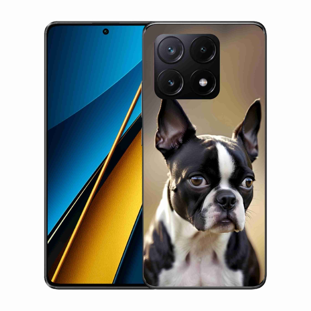 Gélový kryt mmCase na Xiaomi Poco X6 Pro 5G - bostonský teriér