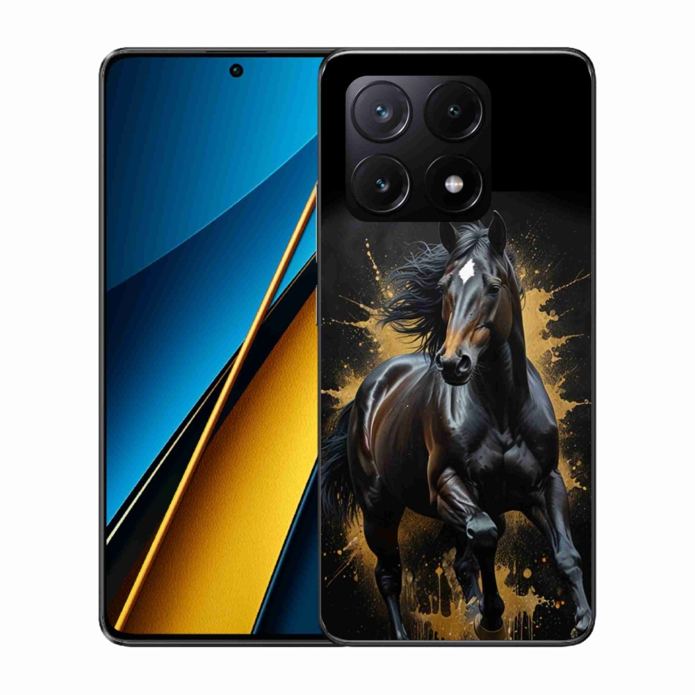 Gélový kryt mmCase na Xiaomi Poco X6 Pro 5G - elegantný čierny žrebec