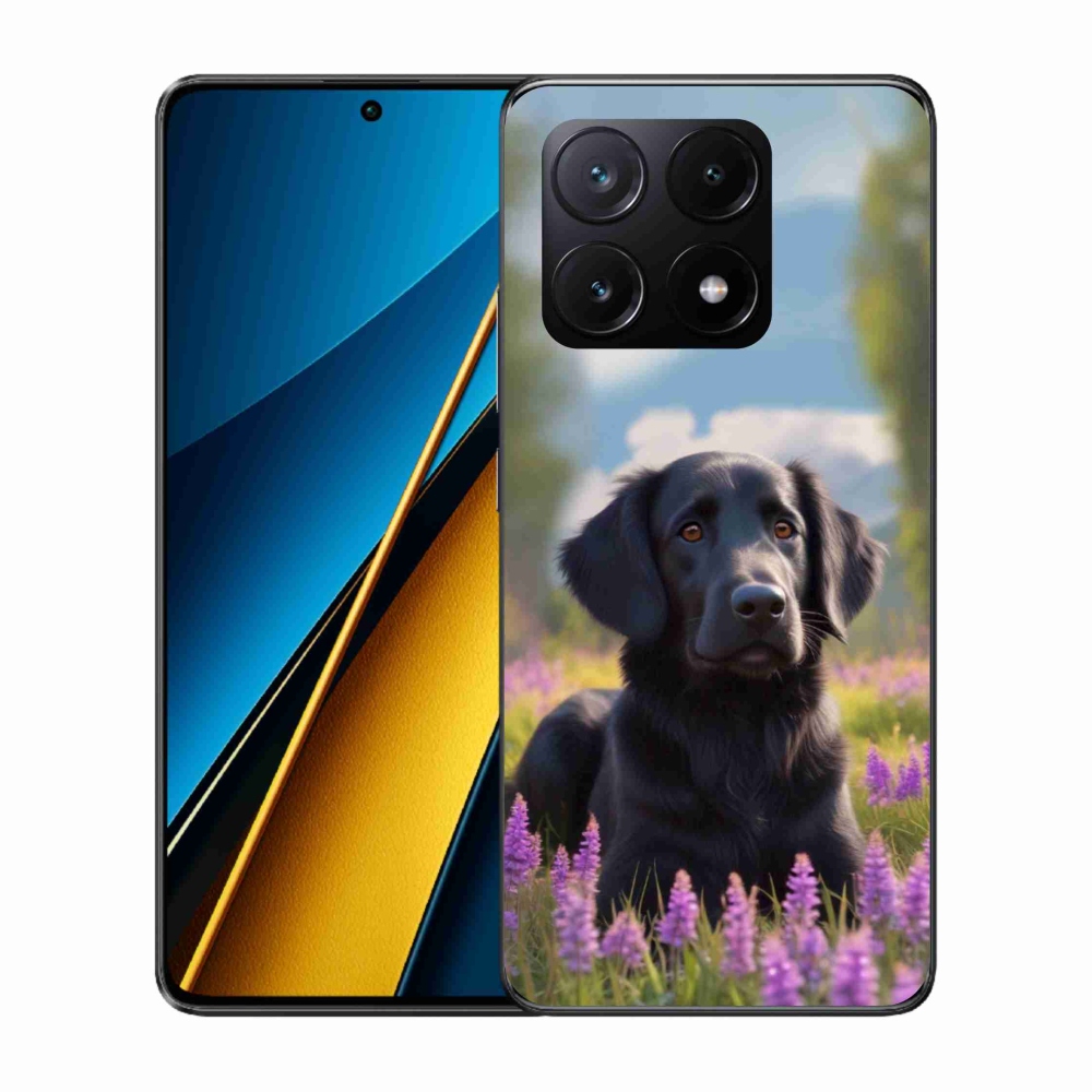Gélový kryt mmCase na Xiaomi Poco X6 Pro 5G - elegantný čierny retriever