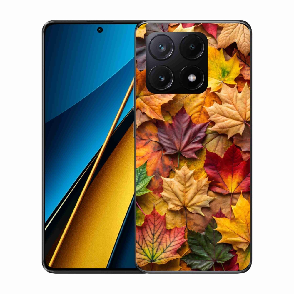 Gélový kryt mmCase na Xiaomi Poco X6 Pro 5G - javorové listy 2