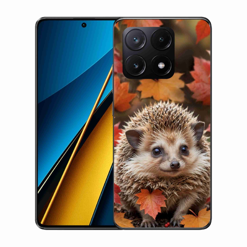 Gélový kryt mmCase na Xiaomi Poco X6 Pro 5G - ježko v lístia