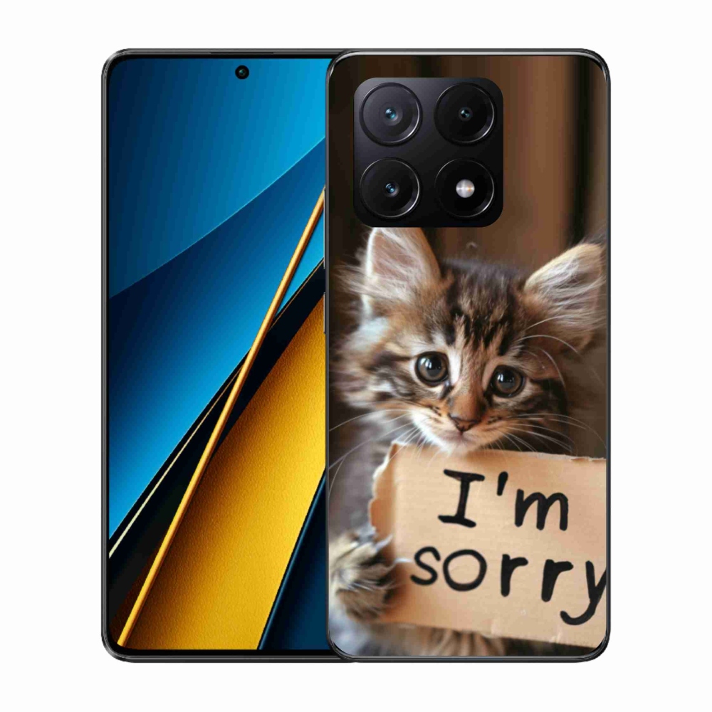Gélový kryt mmCase na Xiaomi Poco X6 Pro 5G - mačacie ospravedlnenie