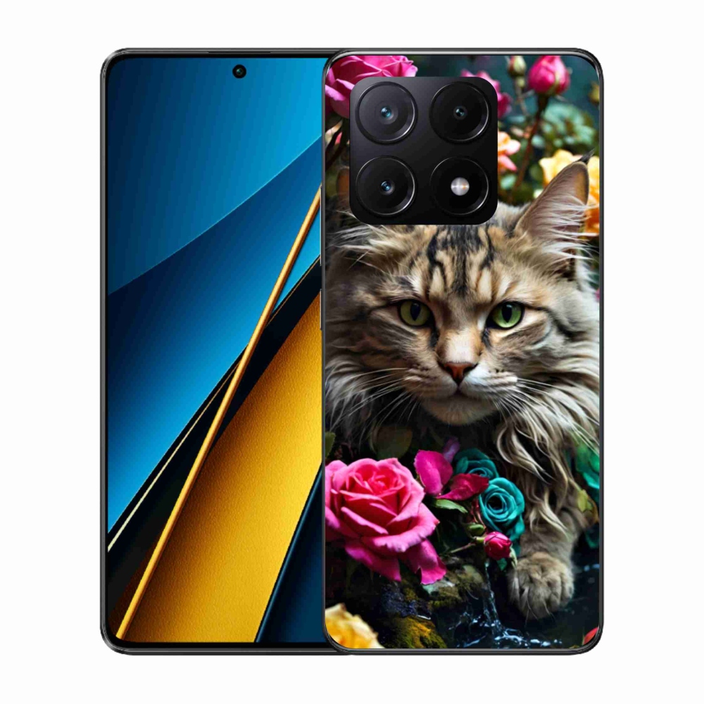 Gélový kryt mmCase na Xiaomi Poco X6 Pro 5G - mačacie pohľad 2
