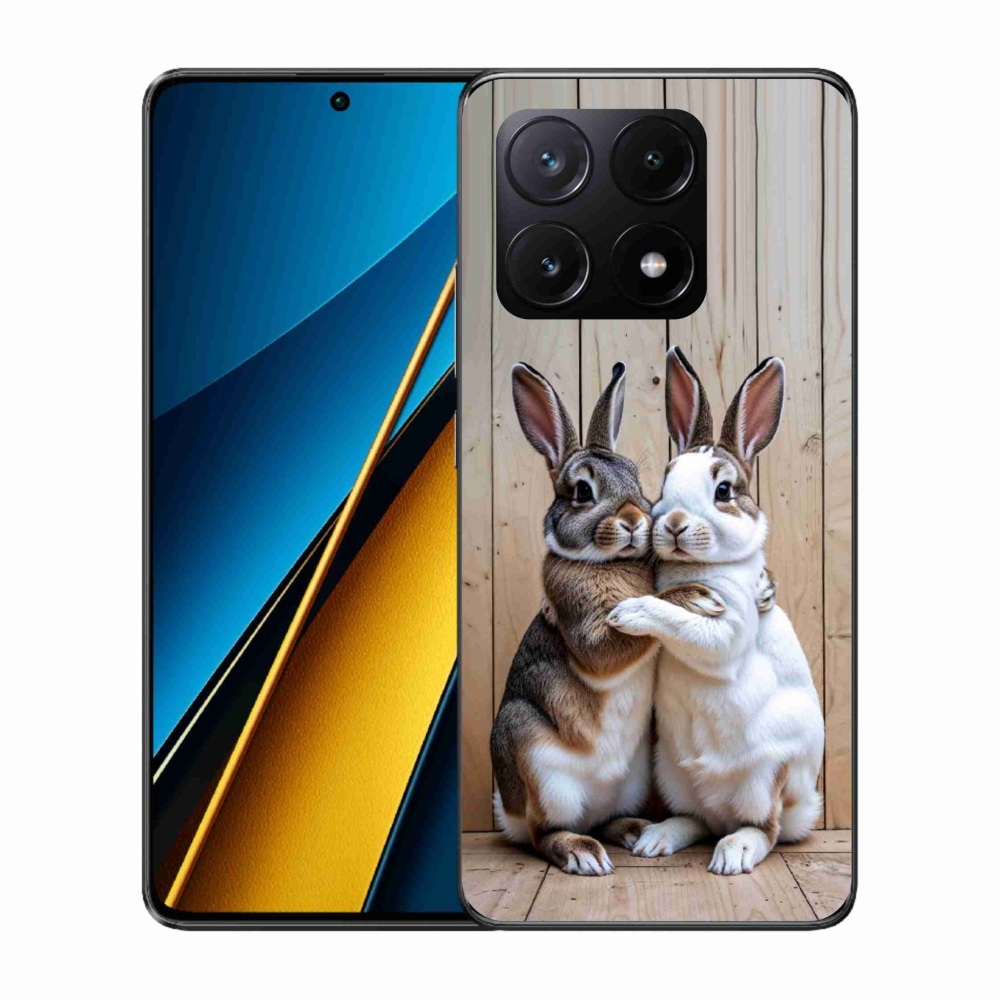 Gélový kryt mmCase na Xiaomi Poco X6 Pro 5G - králičie pár