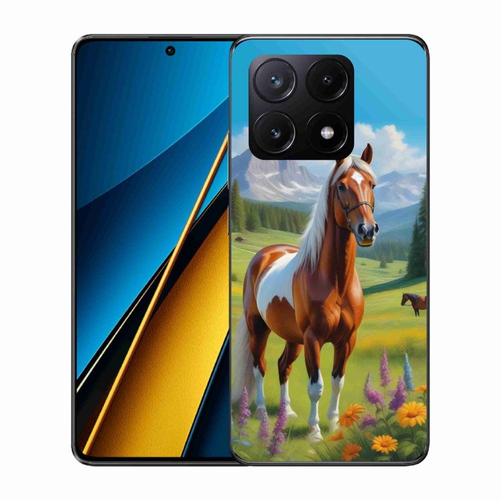 Gélový kryt mmCase na Xiaomi Poco X6 Pro 5G - kôň na lúke