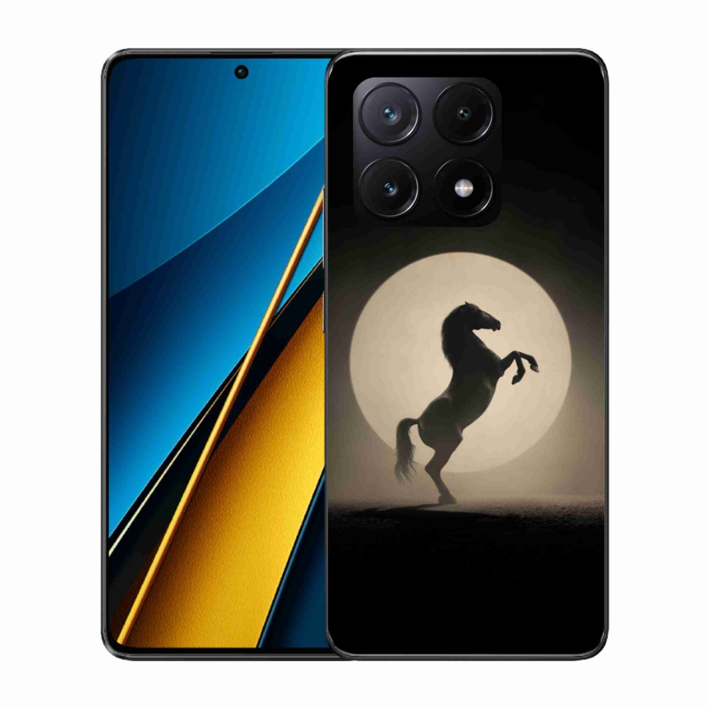 Gélový kryt mmCase na Xiaomi Poco X6 Pro 5G - kôň v siluete