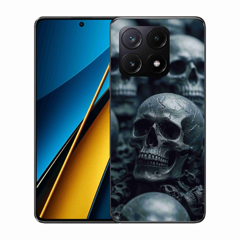 Gélový kryt mmCase na Xiaomi Poco X6 Pro 5G - lebka 2