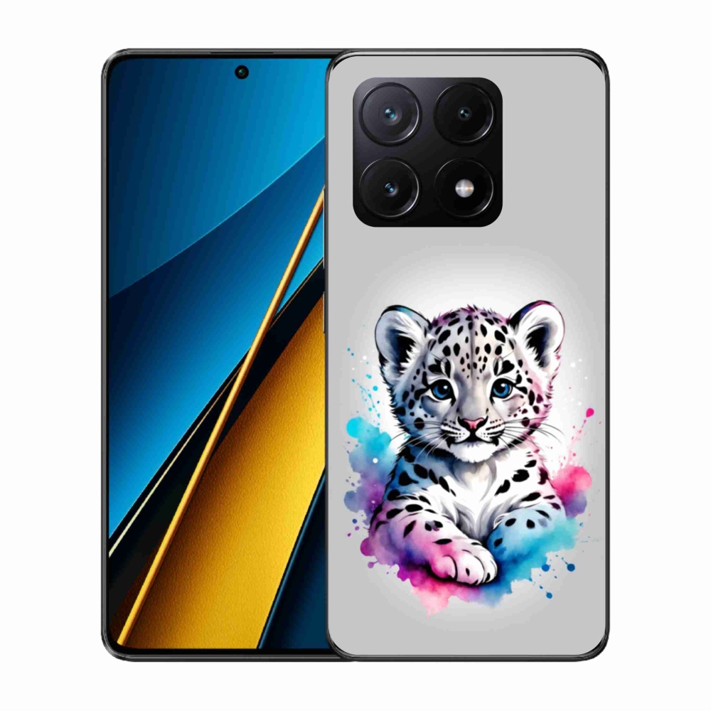 Gélový kryt mmCase na Xiaomi Poco X6 Pro 5G - leopardej mláďa