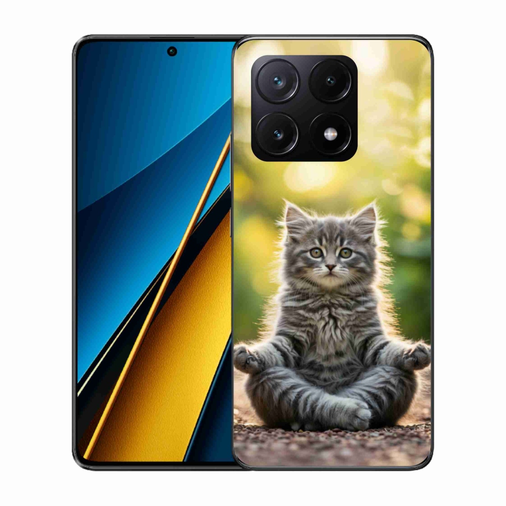 Gélový kryt mmCase na Xiaomi Poco X6 Pro 5G - meditujúce mačiatko