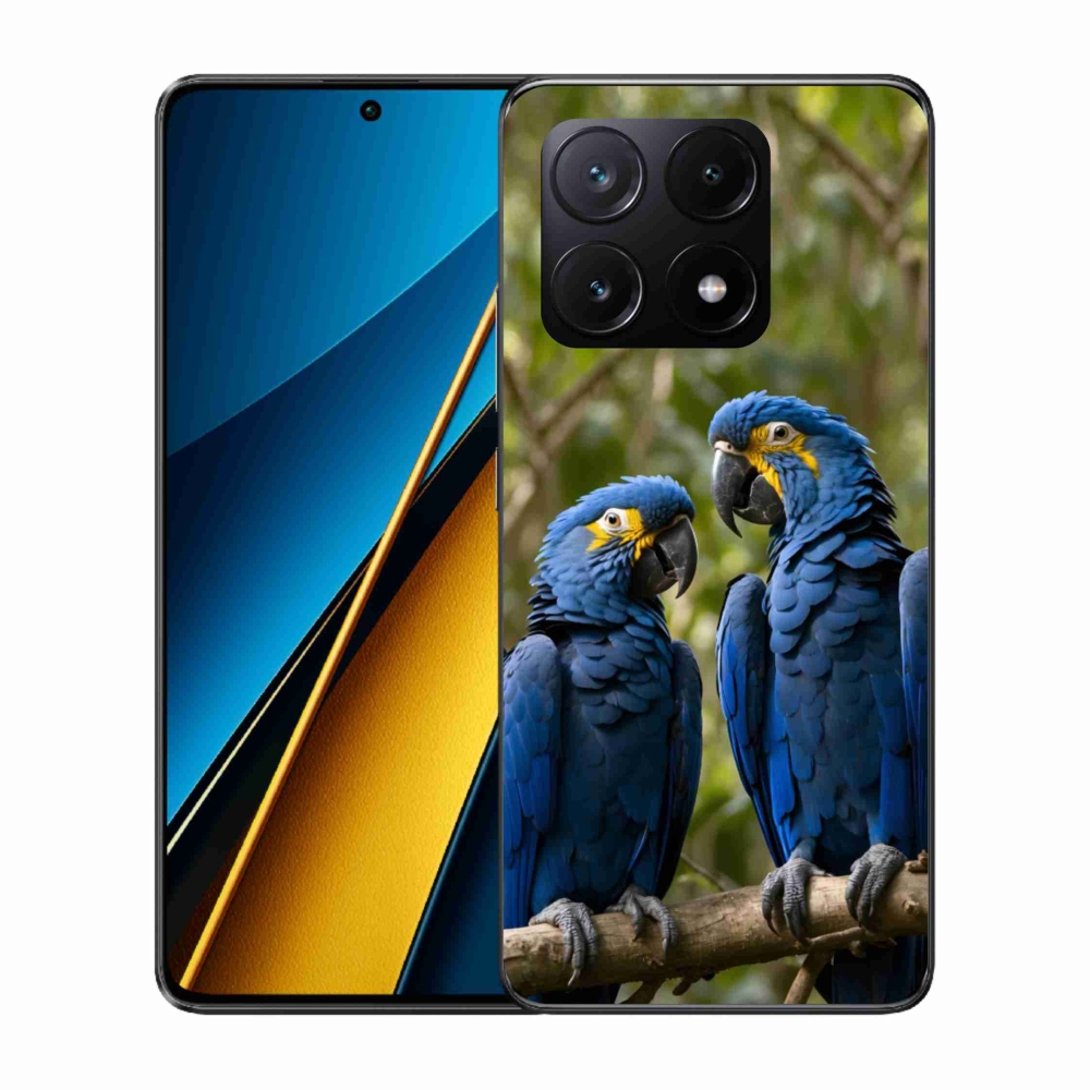 Gélový kryt mmCase na Xiaomi Poco X6 Pro 5G - papagájové duo