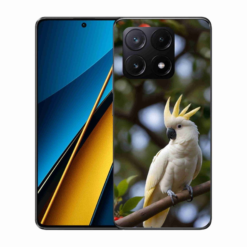 Gélový kryt mmCase na Xiaomi Poco X6 Pro 5G - papagáj kakadu 3