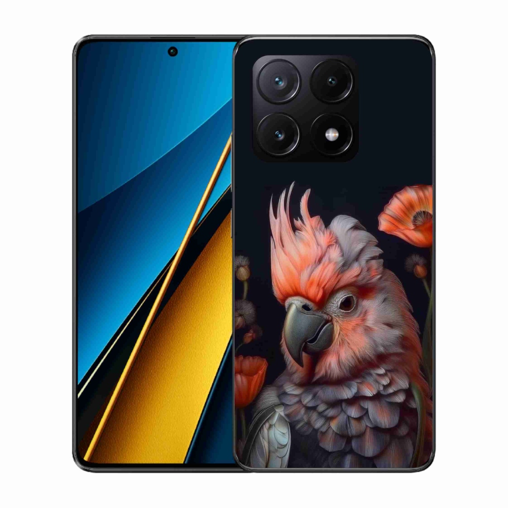 Gélový kryt mmCase na Xiaomi Poco X6 Pro 5G - papagáj kakadu vo farbách