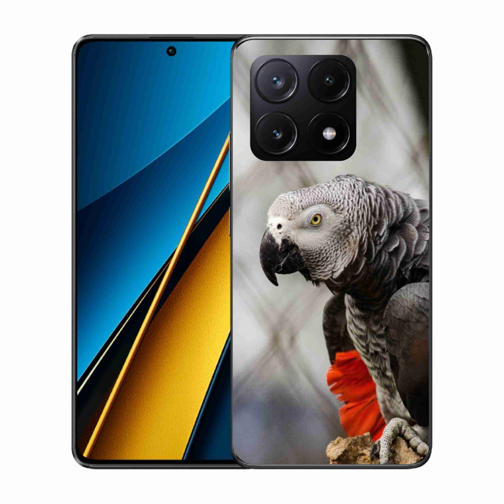 Gélový kryt mmCase na Xiaomi Poco X6 Pro 5G - papagáj žako 3