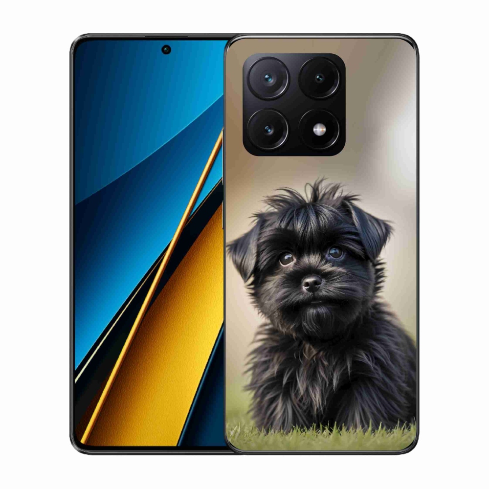 Gélový kryt mmCase na Xiaomi Poco X6 Pro 5G - roztomilý čierny psík