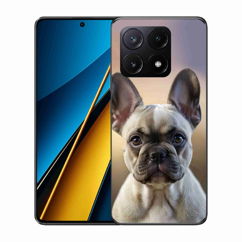 Gélový kryt mmCase na Xiaomi Poco X6 Pro 5G - roztomilý francúzsky buldoček