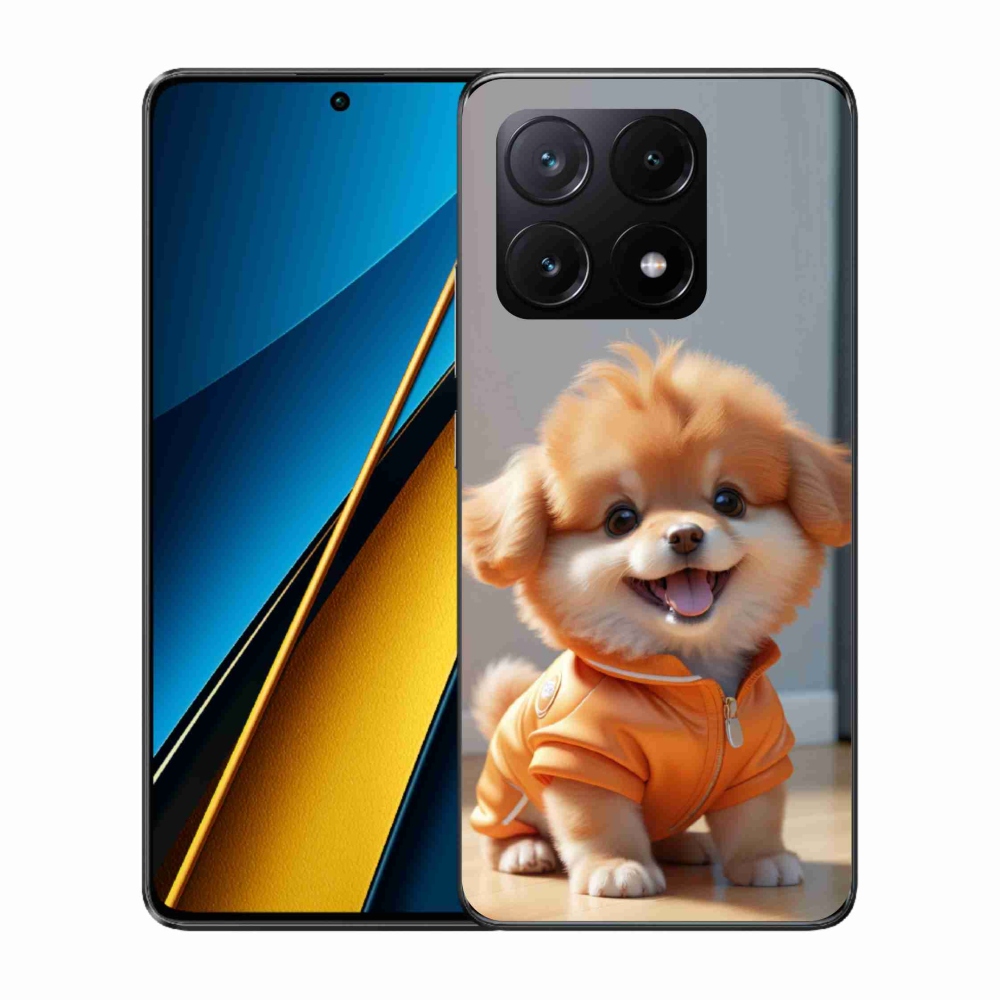 Gélový kryt mmCase na Xiaomi Poco X6 Pro 5G - roztomilý pomeranian v mikine
