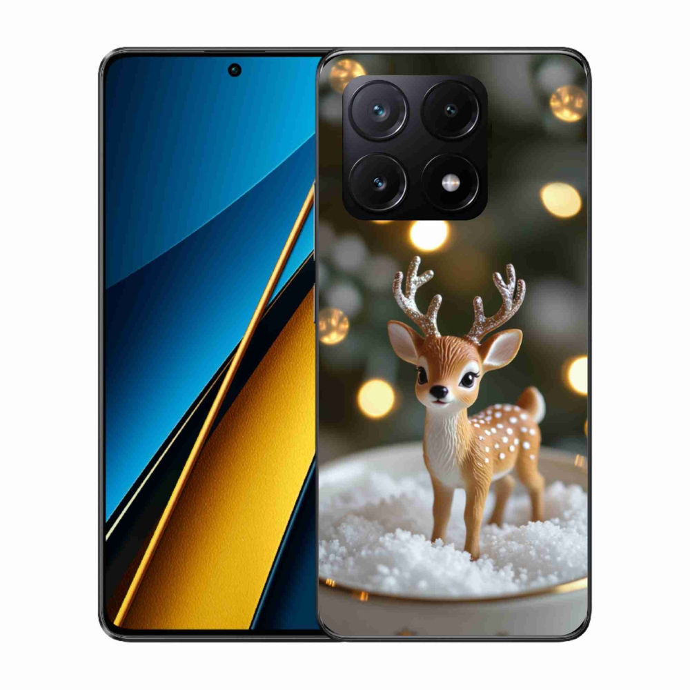 Gélový kryt mmCase na Xiaomi Poco X6 Pro 5G - roztomilý vianočný jeleň
