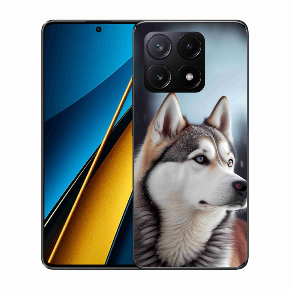 Gélový kryt mmCase na Xiaomi Poco X6 Pro 5G - sibírsky husky