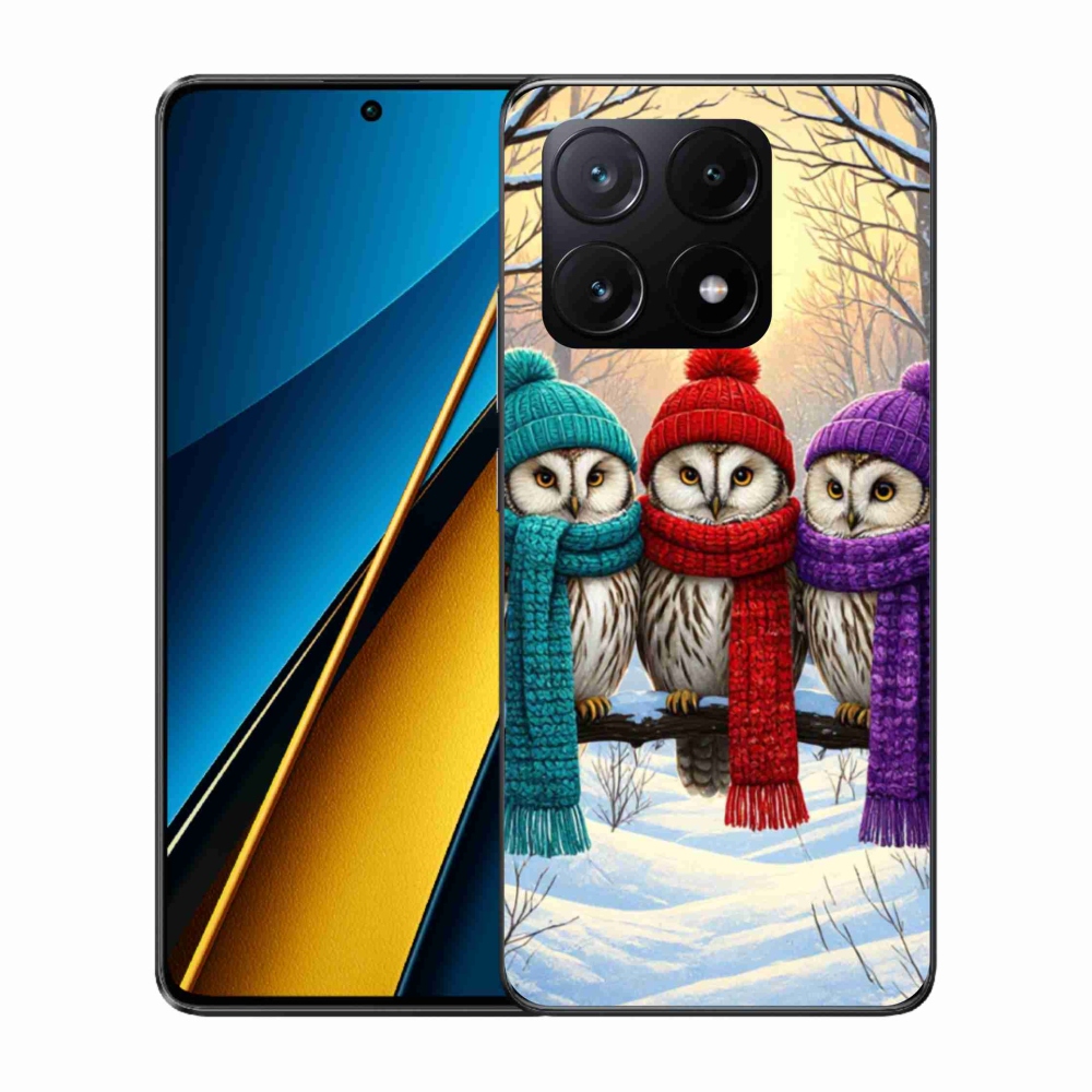 Gélový kryt mmCase na Xiaomi Poco X6 Pro 5G - soví priatelia