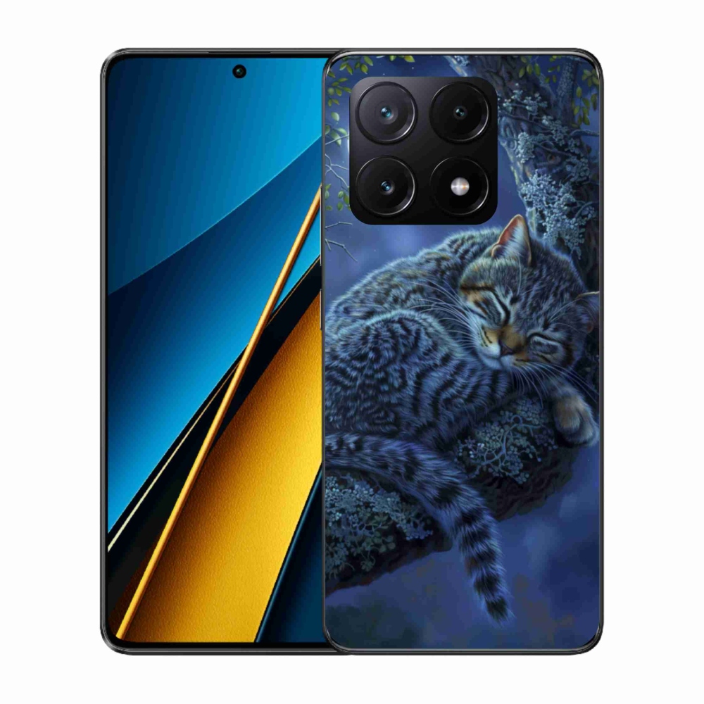 Gélový kryt mmCase na Xiaomi Poco X6 Pro 5G - spiaca mačka