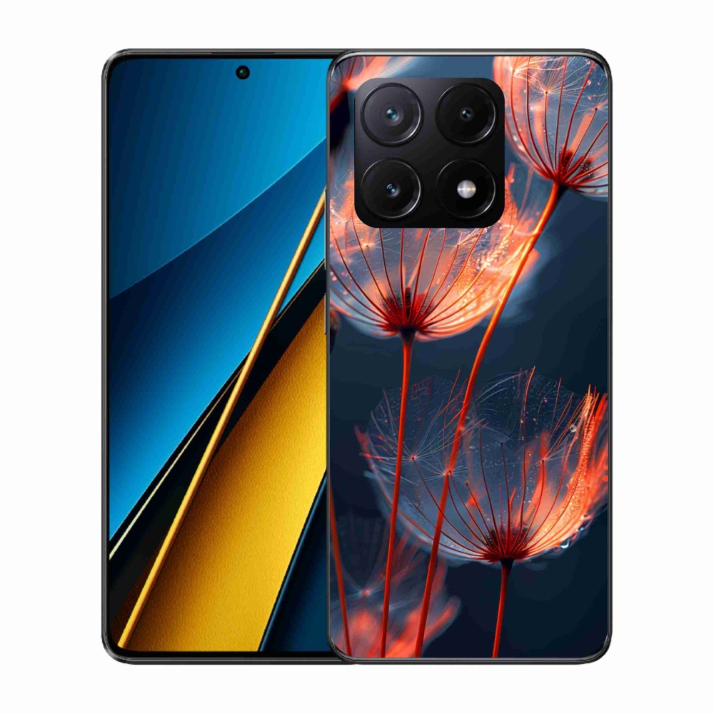 Gélový kryt mmCase na Xiaomi Poco X6 Pro 5G - svetielkujúca páperie