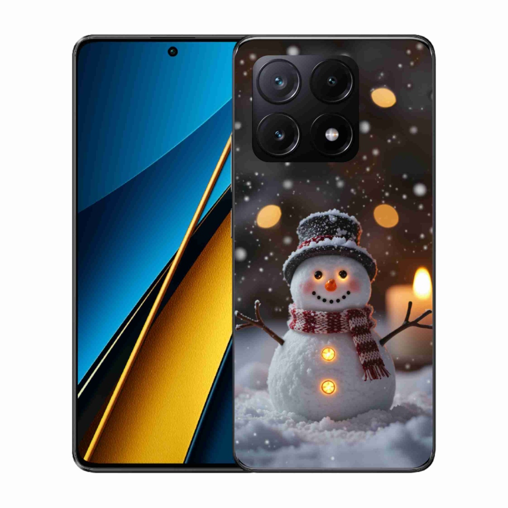 Gélový kryt mmCase na Xiaomi Poco X6 Pro 5G - veselý snehuliak