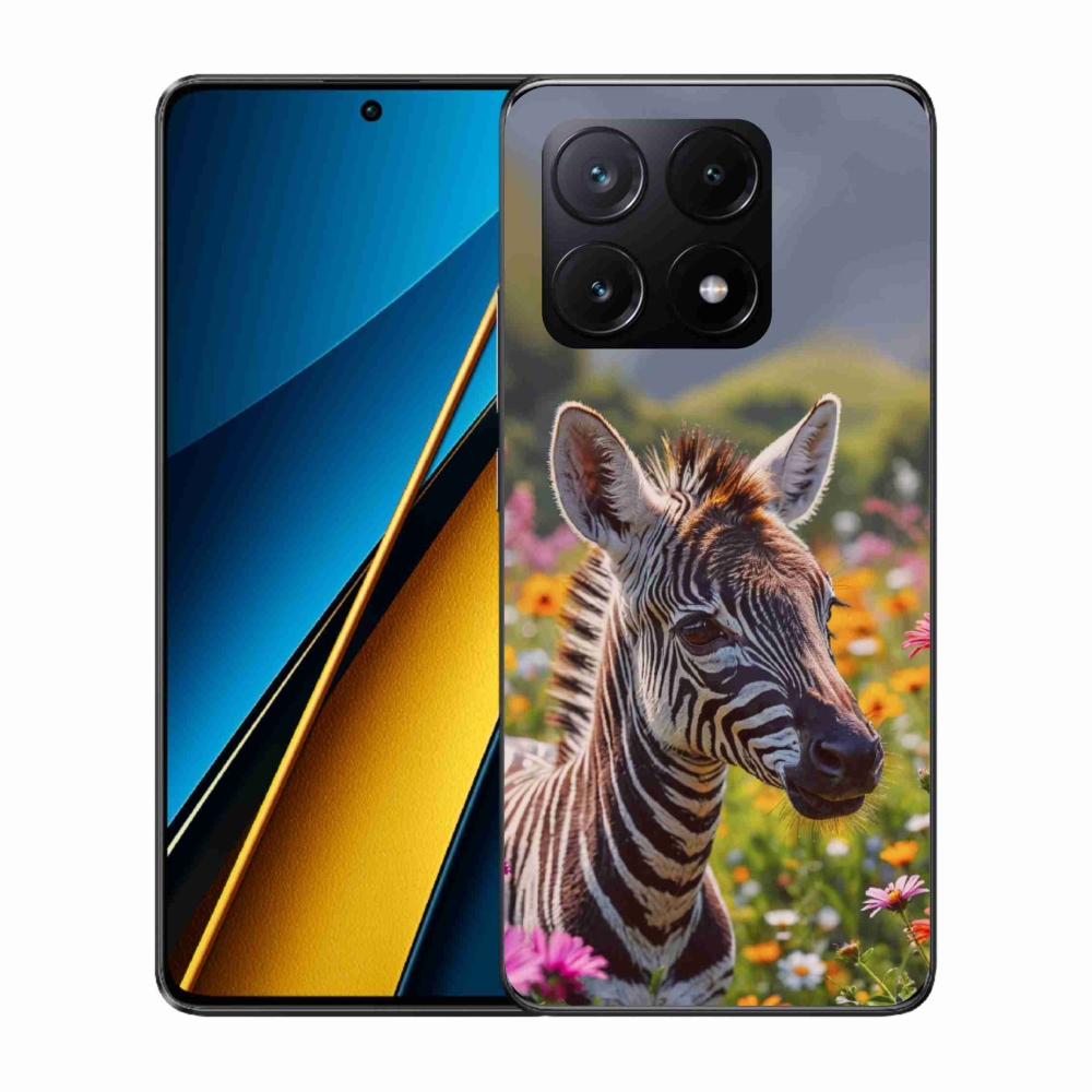 Gélový kryt mmCase na Xiaomi Poco X6 Pro 5G - zebra na lúke