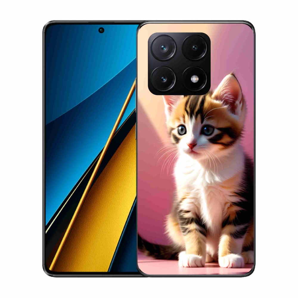 Gélový kryt mmCase na Xiaomi Poco X6 Pro 5G - zvedavé mačiatko 2