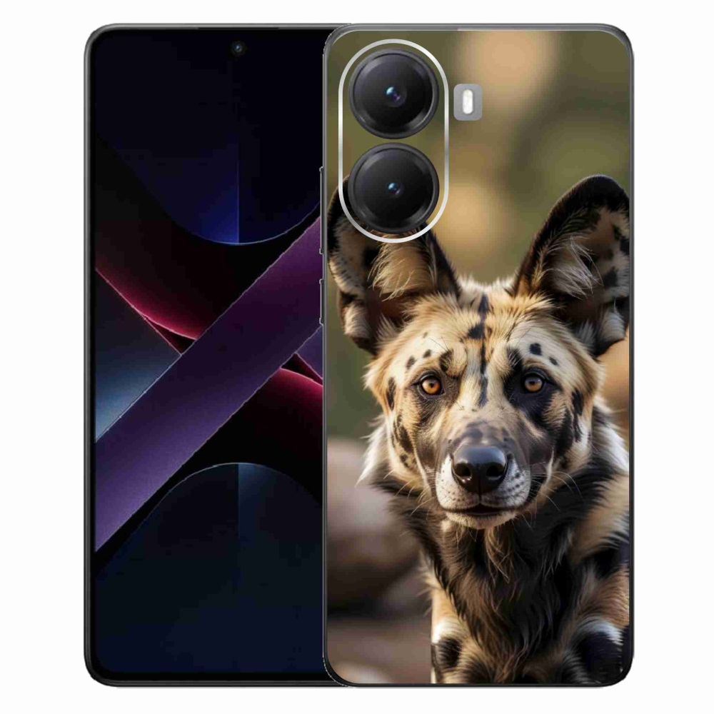 Gélový kryt mmCase na Xiaomi Poco X7 Pro 5G - africký divoký pes