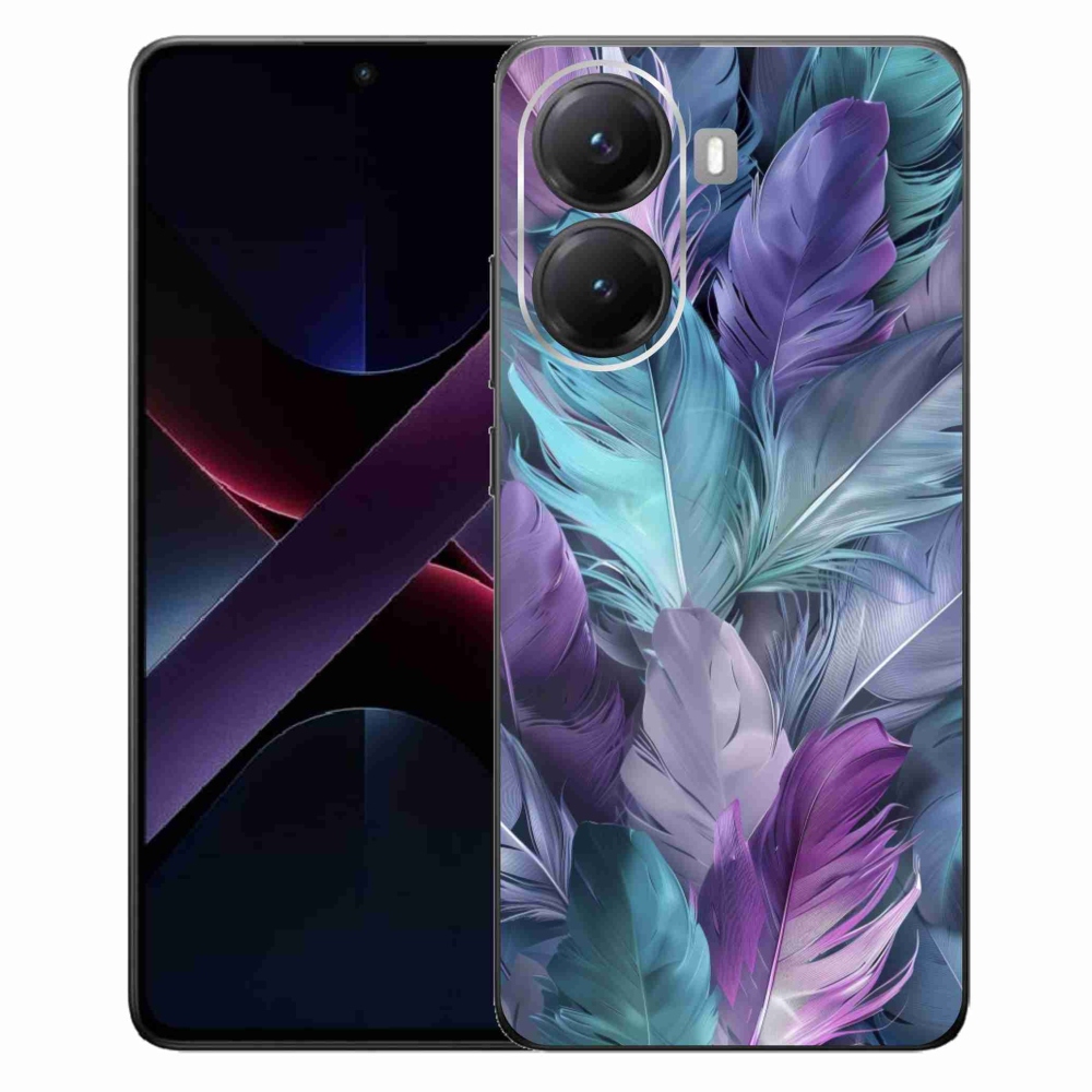 Gélový kryt mmCase na Xiaomi Poco X7 Pro 5G - farebné perie 2