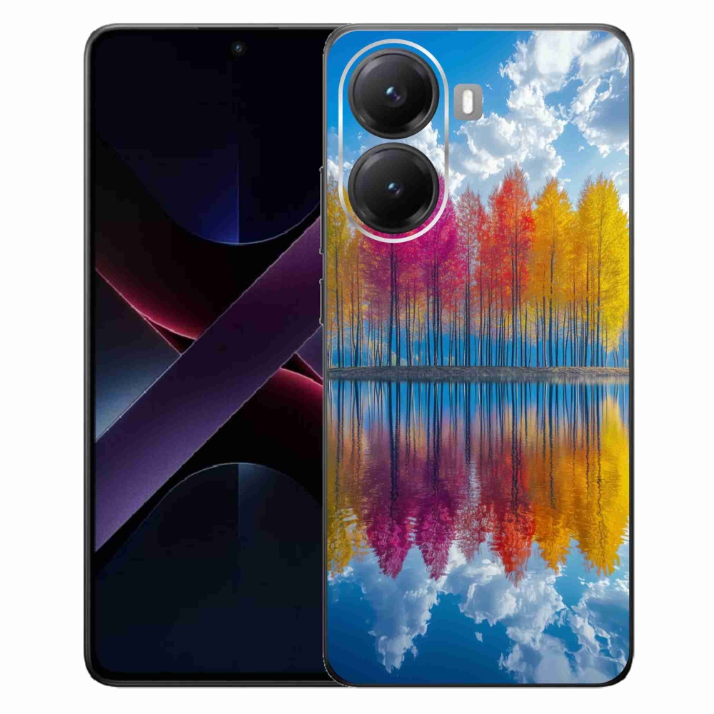 Gélový kryt mmCase na Xiaomi Poco X7 Pro 5G - farebné stromy