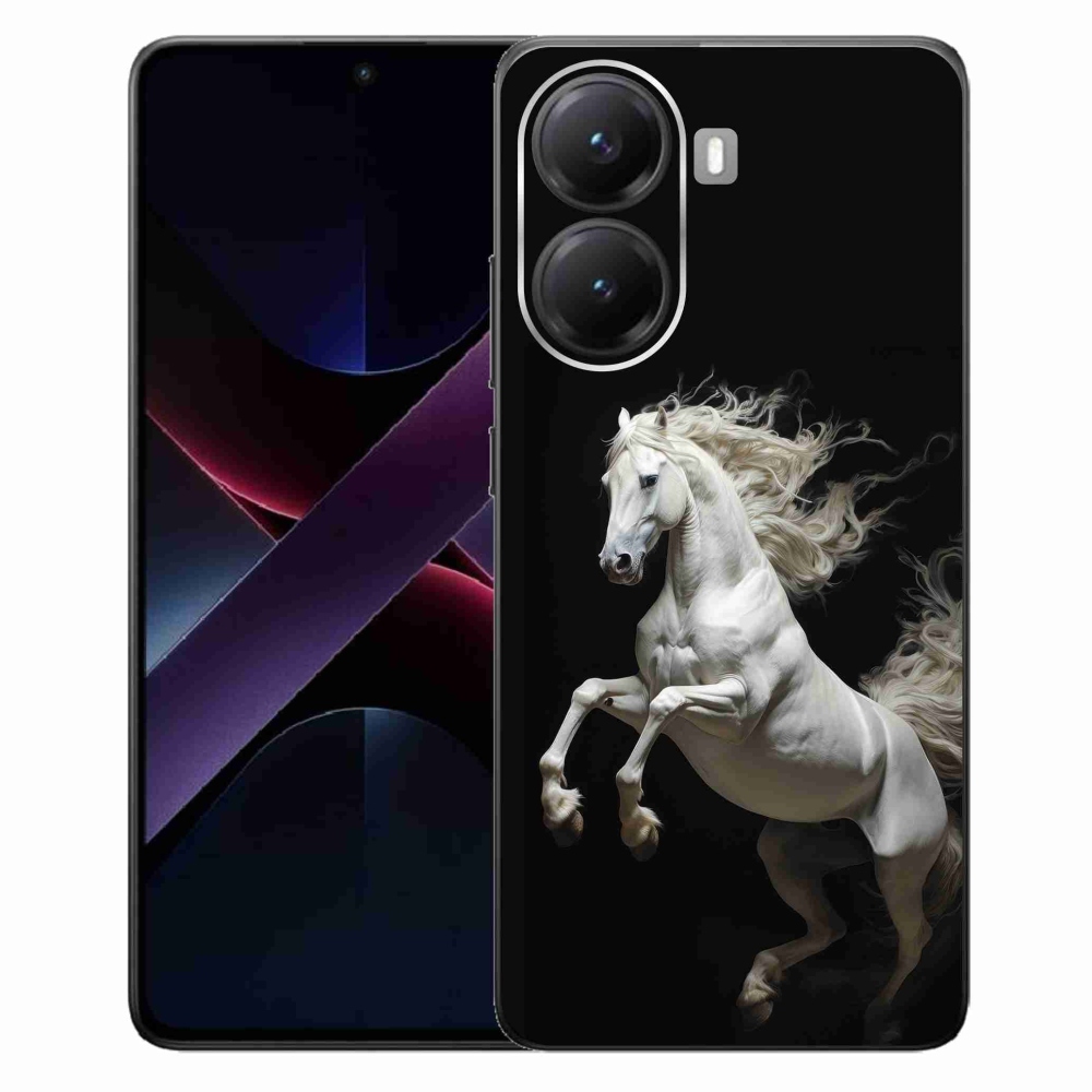 Gélový kryt mmCase na Xiaomi Poco X7 Pro 5G - biely kôň 4