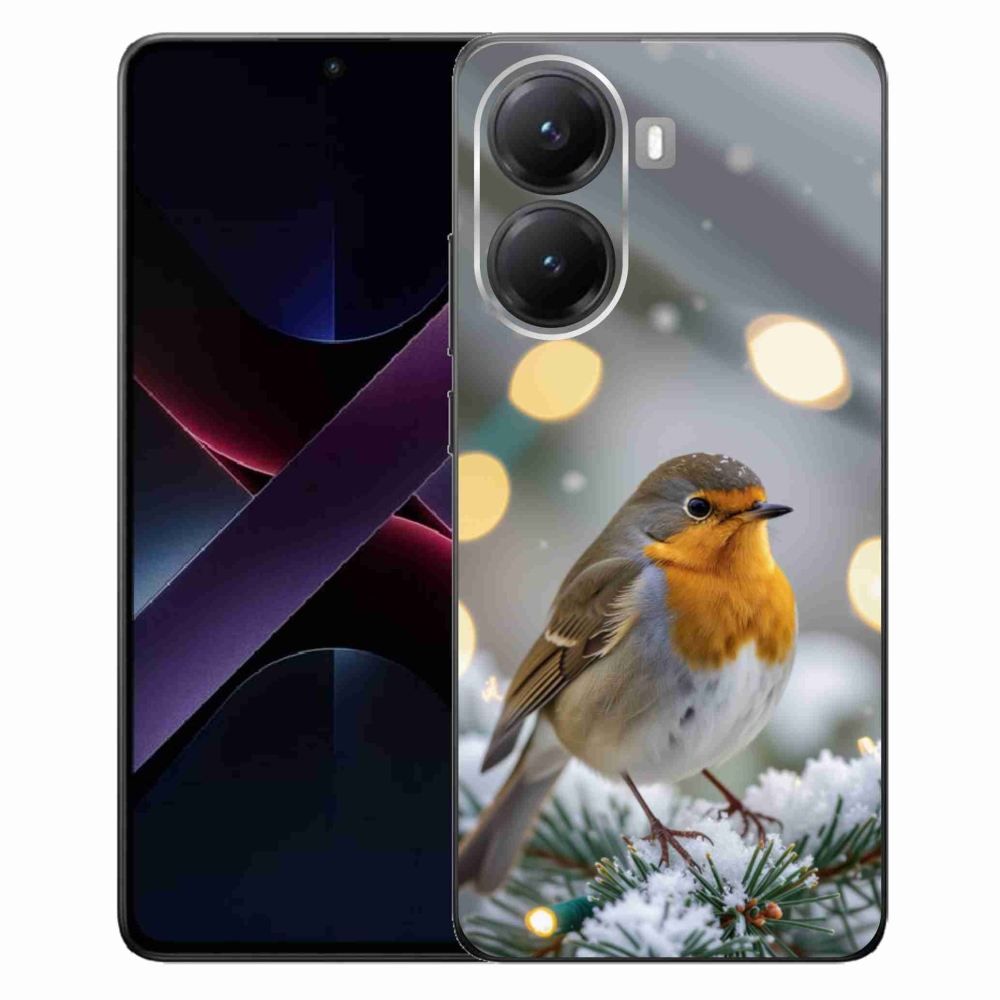 Gélový kryt mmCase na Xiaomi Poco X7 Pro 5G - červienka v zime