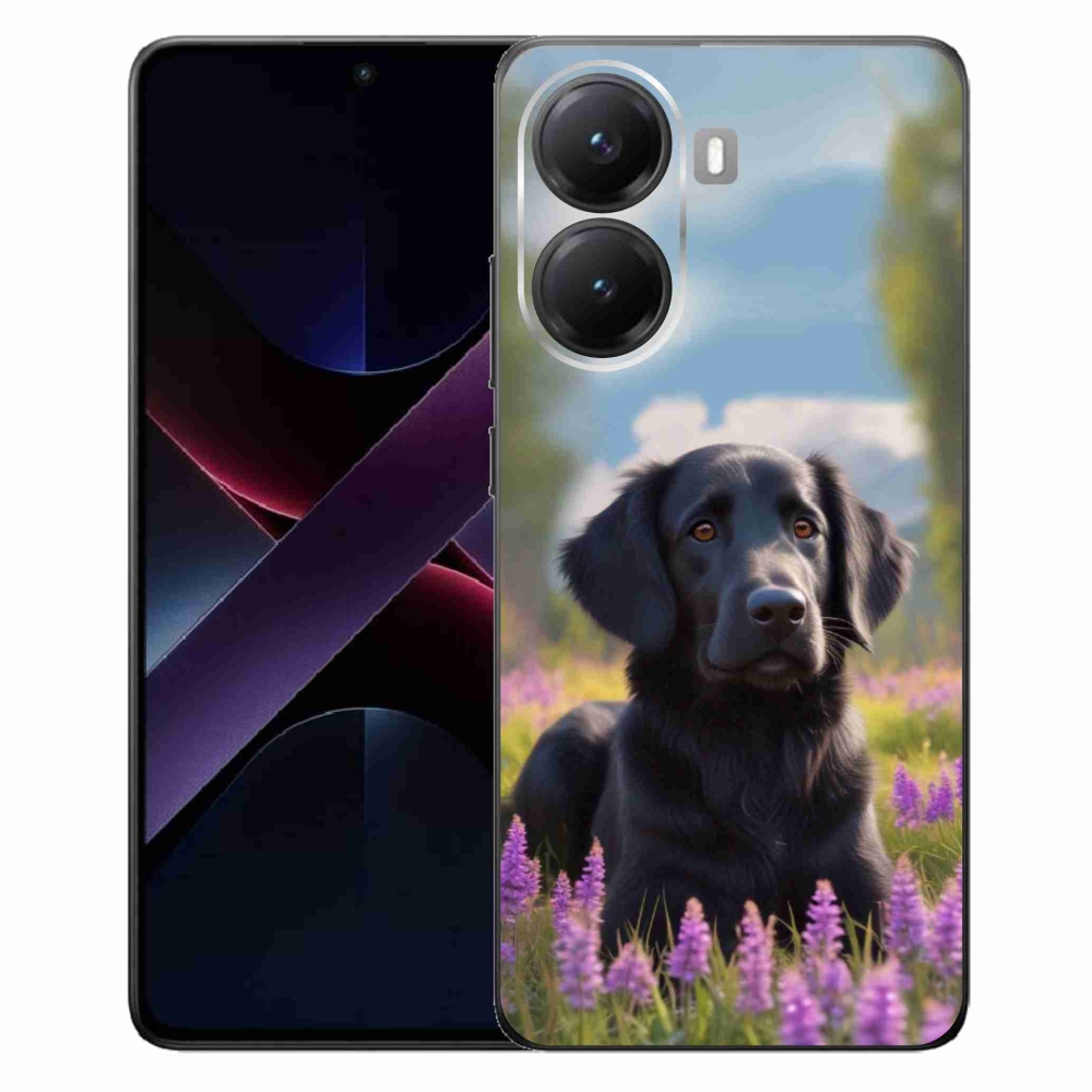 Gélový kryt mmCase na Xiaomi Poco X7 Pro 5G - elegantný čierny retriever