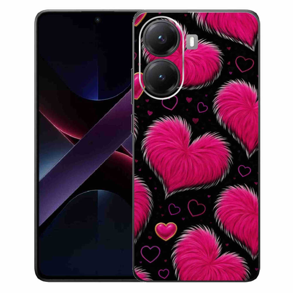 Gélový kryt mmCase na Xiaomi Poco X7 Pro 5G - hebké srdce