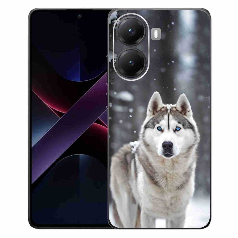 Gélový kryt mmCase na Xiaomi Poco X7 Pro 5G - husky 2