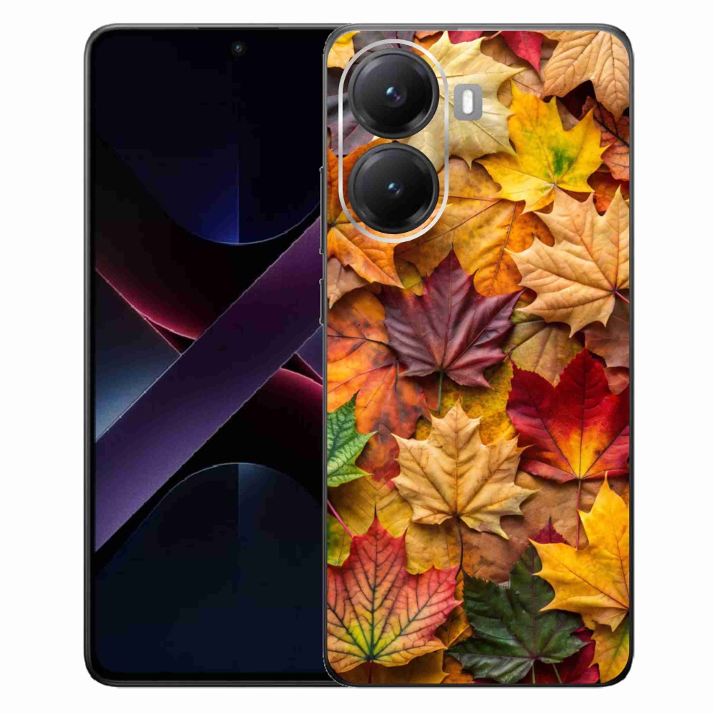 Gélový kryt mmCase na Xiaomi Poco X7 Pro 5G - javorové listy 2