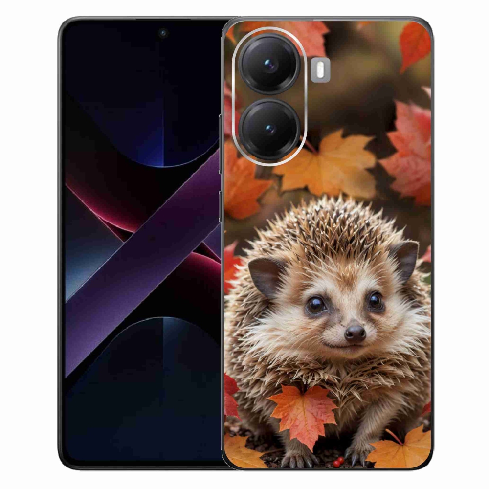 Gélový kryt mmCase na Xiaomi Poco X7 Pro 5G - ježko v lístia