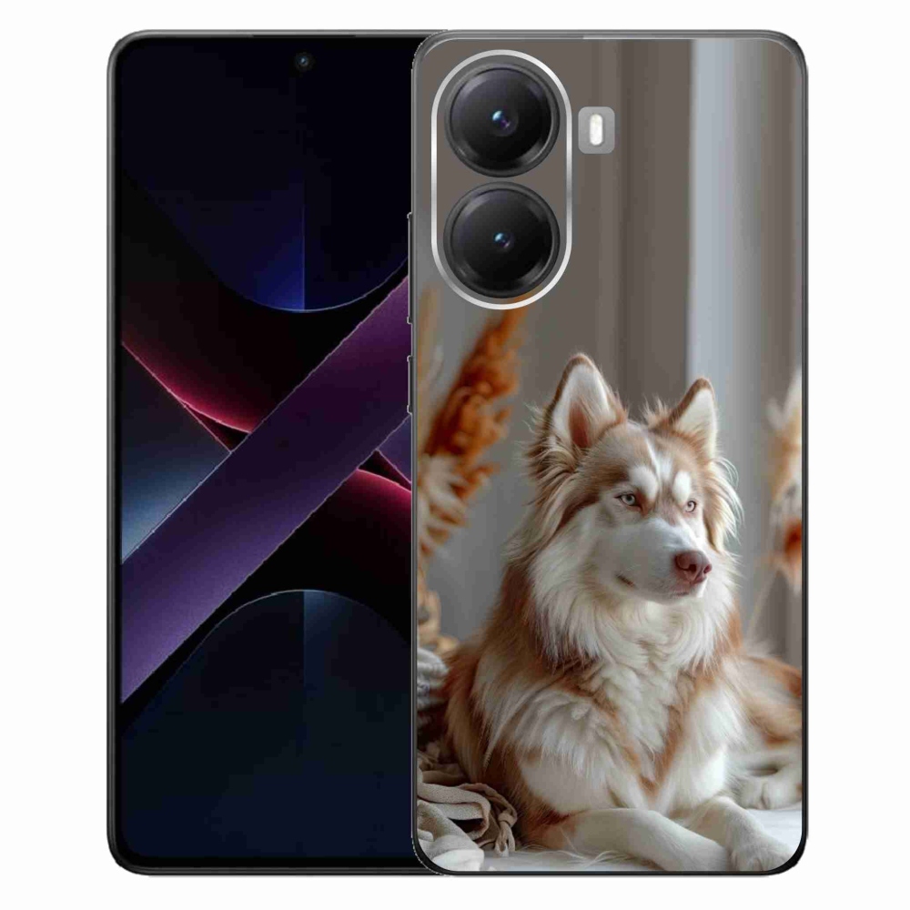 Gélový kryt mmCase na Xiaomi Poco X7 Pro 5G - pokojný sibírsky husky