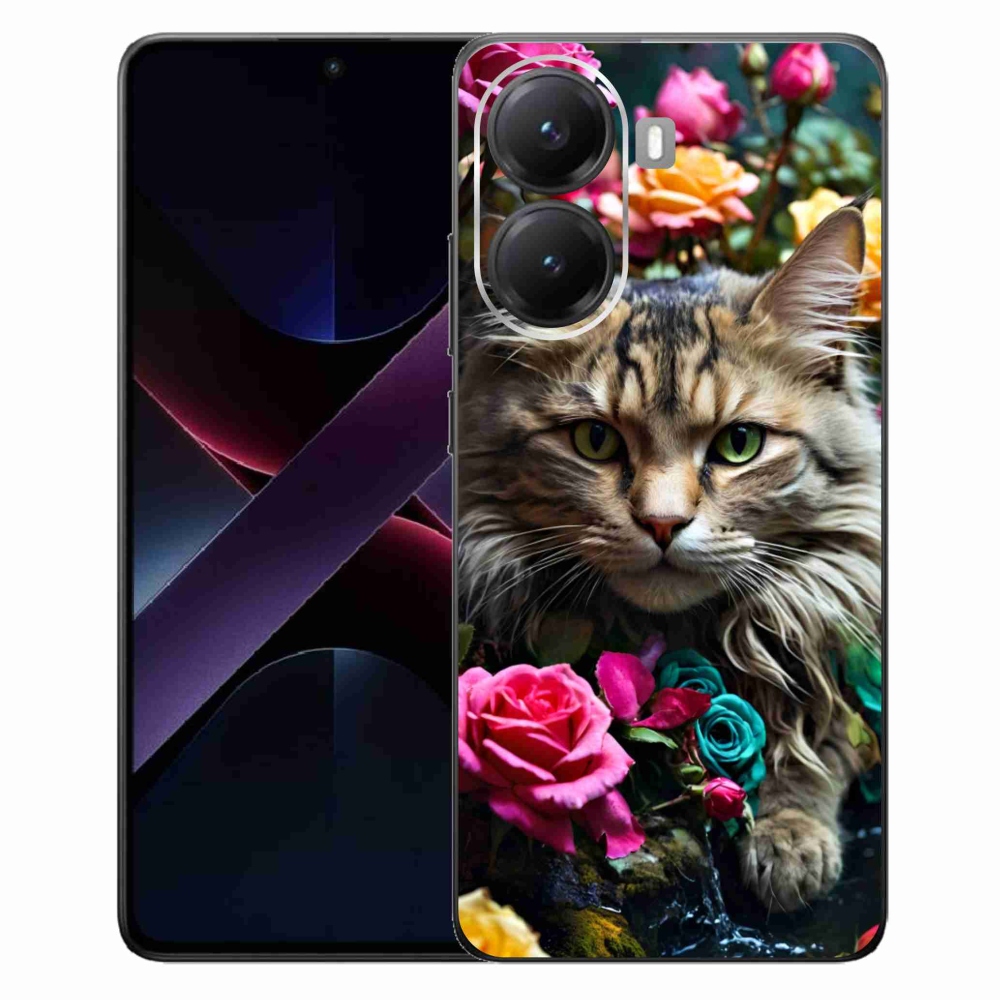 Gélový kryt mmCase na Xiaomi Poco X7 Pro 5G - mačacie pohľad 2