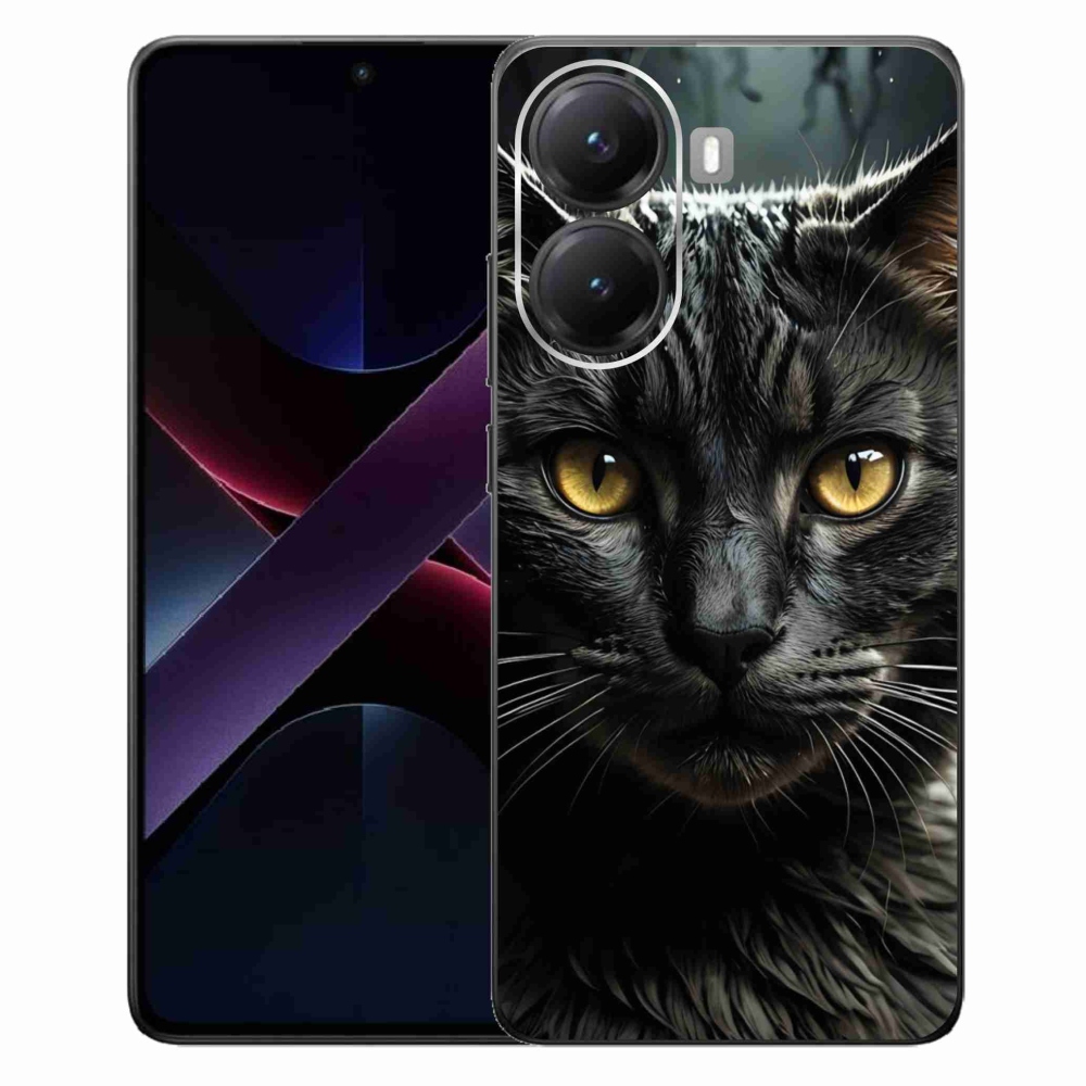 Gélový kryt mmCase na Xiaomi Poco X7 Pro 5G - mačacie pohľad 3