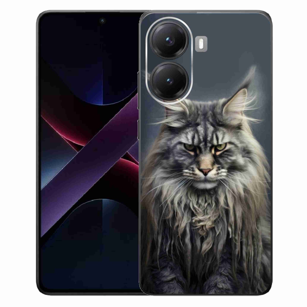 Gélový kryt mmCase na Xiaomi Poco X7 Pro 5G - mačacie pohľad 4