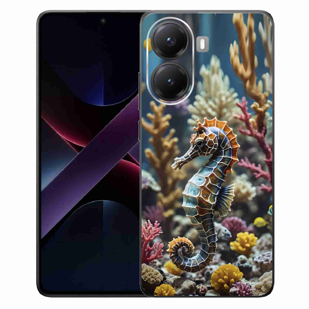 Gélový kryt mmCase na Xiaomi Poco X7 Pro 5G - morský koník 2