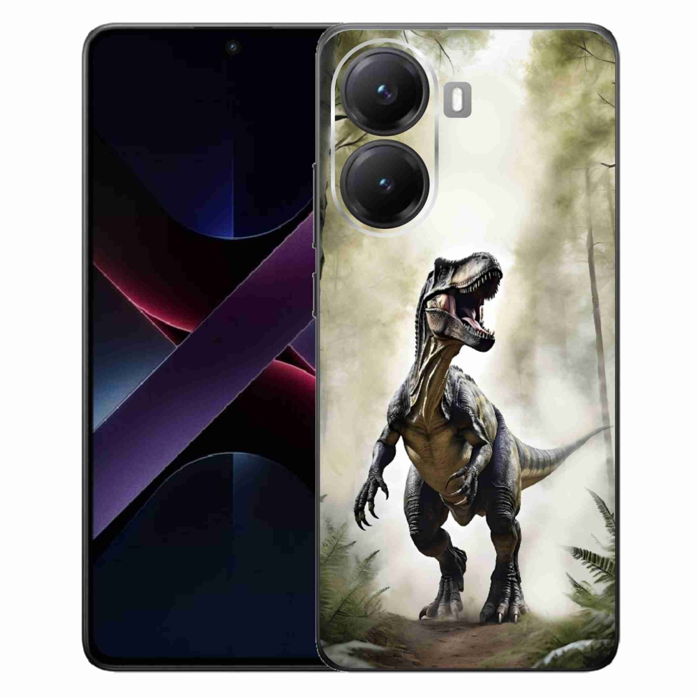 Gélový kryt mmCase na Xiaomi Poco X7 Pro 5G - naštvaný T-Rex