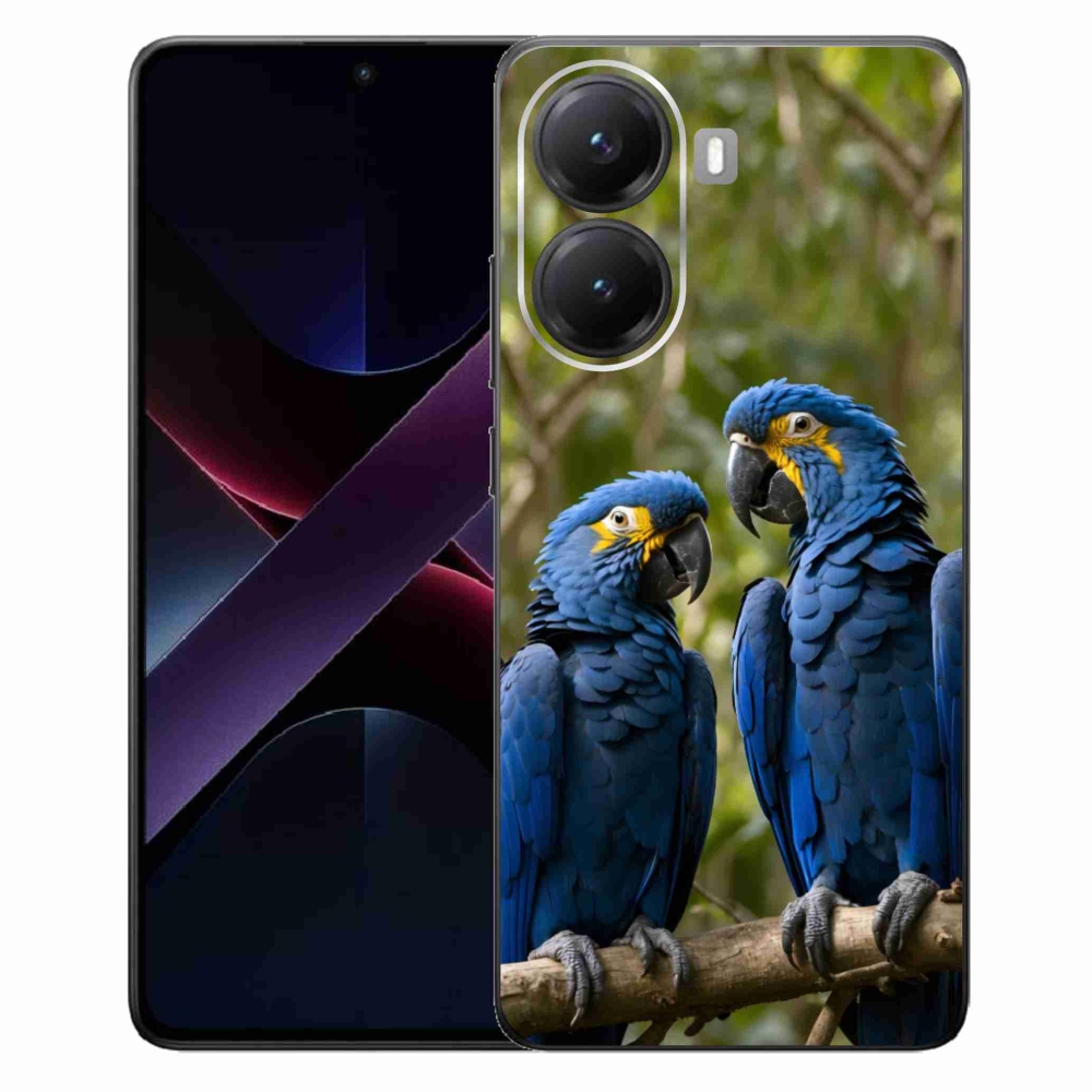 Gélový kryt mmCase na Xiaomi Poco X7 Pro 5G - papagájové duo