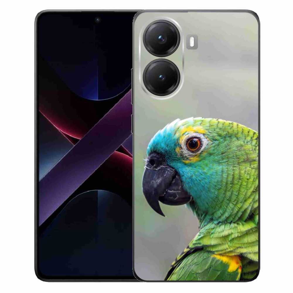 Gélový kryt mmCase na Xiaomi Poco X7 Pro 5G - papagáj amazoňan